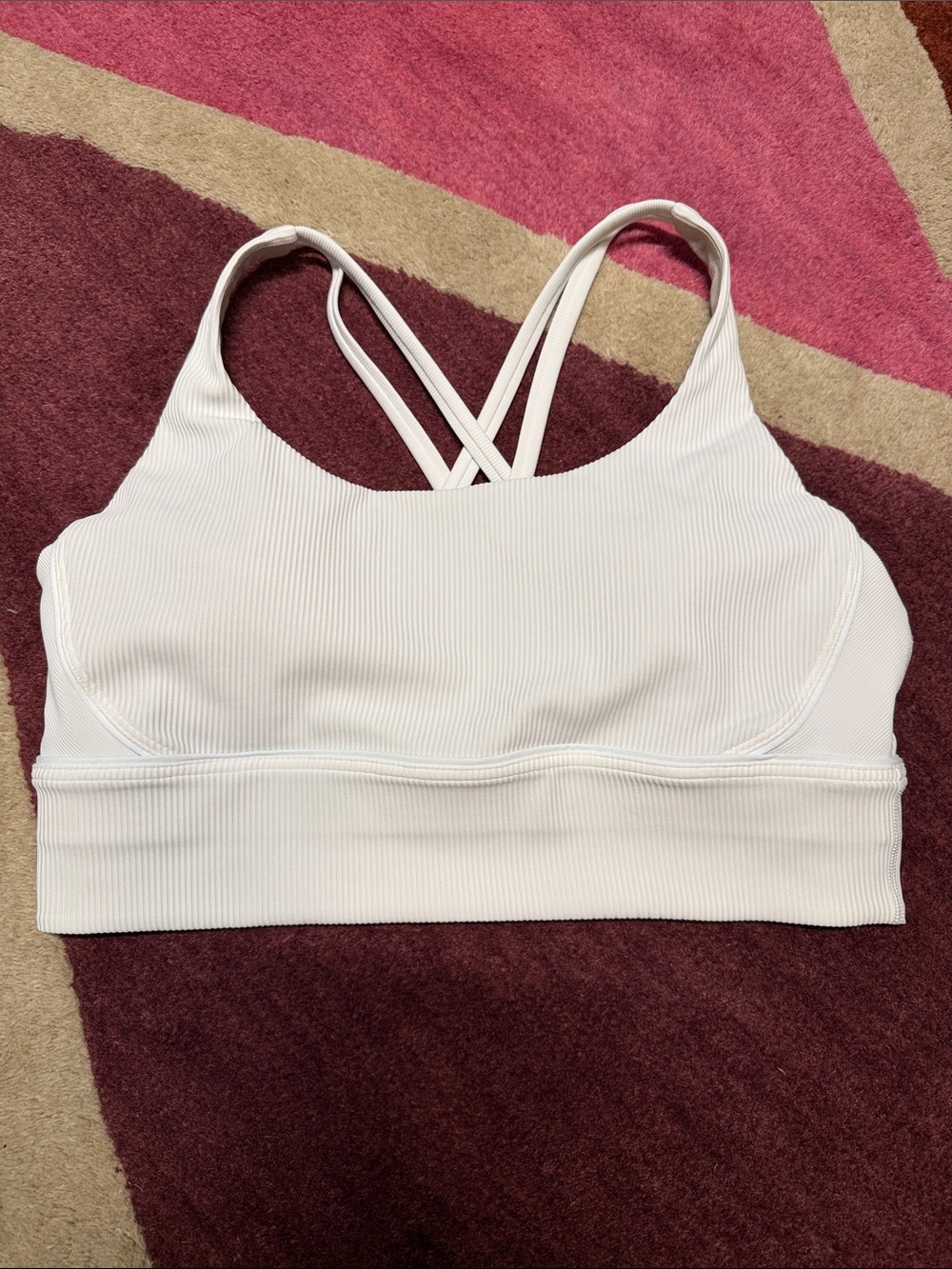 Lululemon Longline Ribbed Energy Bra Size 12